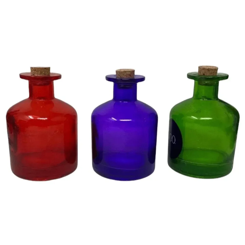 Rae Dunn Potion Bottles‎ Set NWT Witches Magic Spooky Red Green Trick Treat Boo